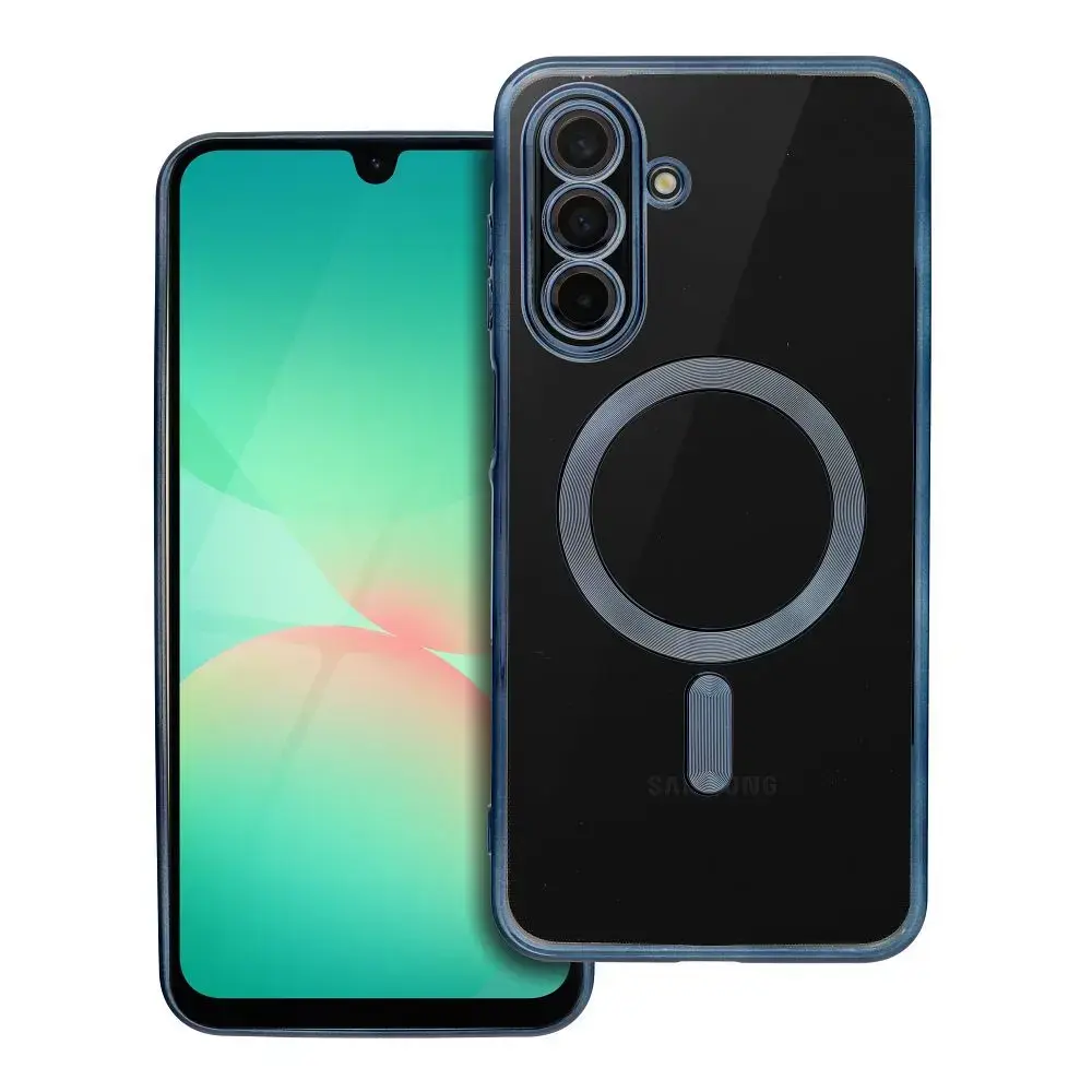 Case for Samsung A26 Electro Mag Cover compatible with MagSafe titanium blue
