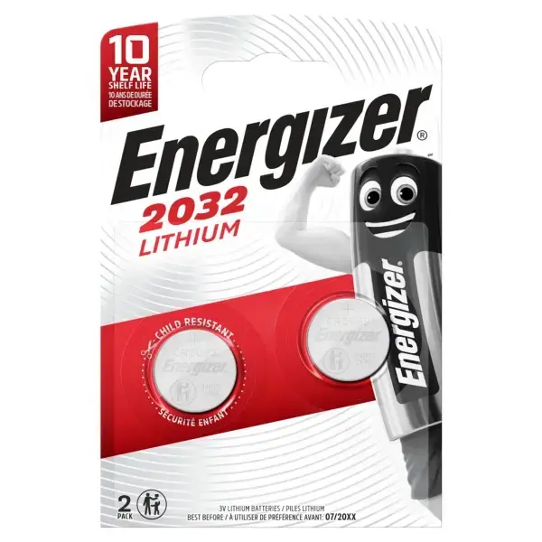 Litija baterija CR2032 3V 235mAh Energizer