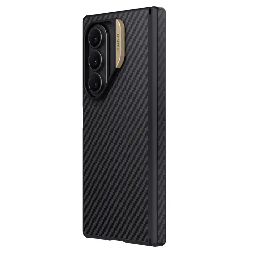Nillkin Synthetic Fiber PRO Magnetic Zadní Kryt pro Samsung Galaxy Z Fold 7 Golden