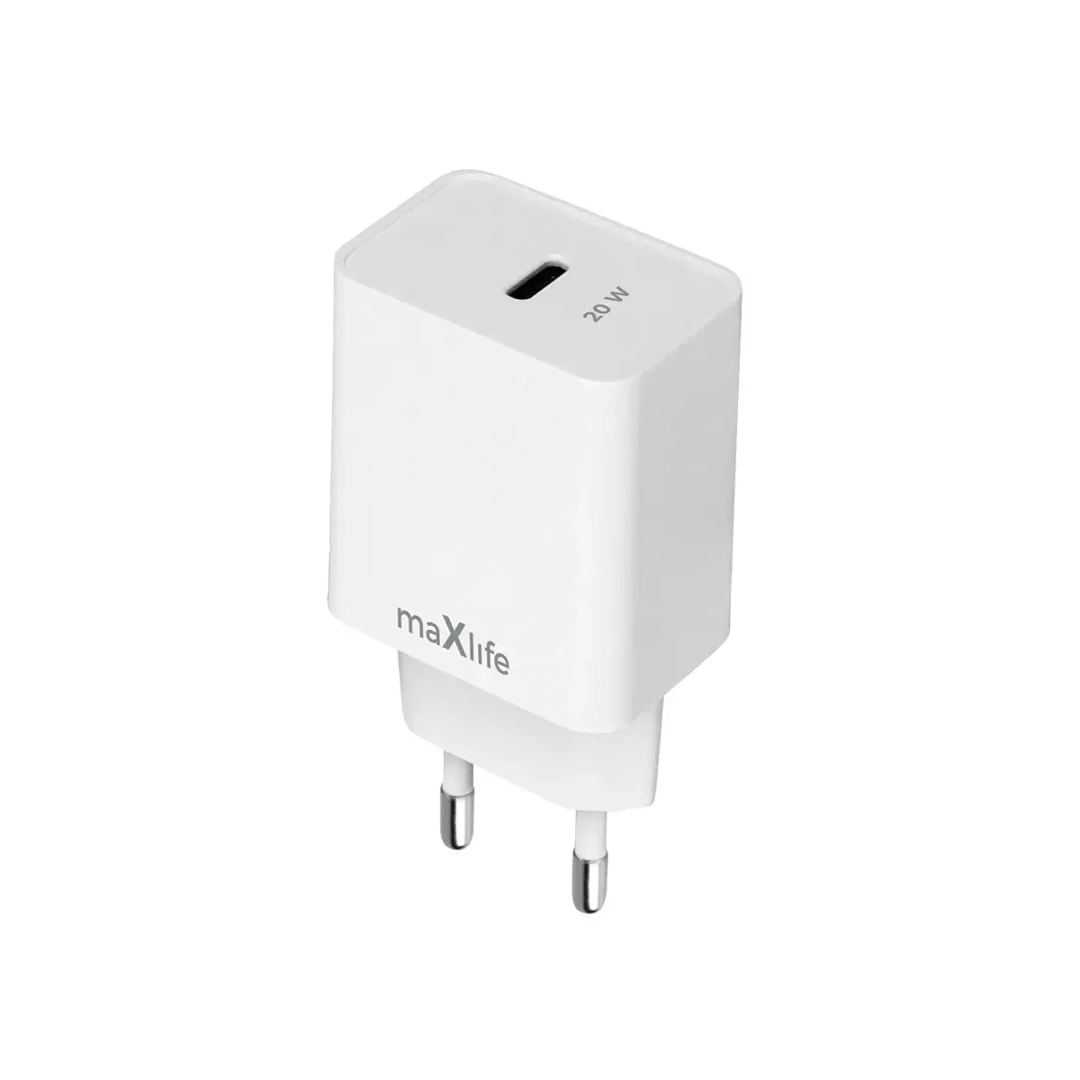 Maxlife MXTC-13 tīkla lādētājs | 20W | PD, QC, PPS | USB-C | balts