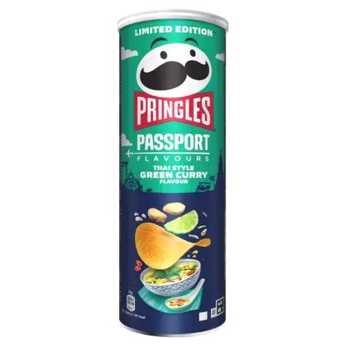 PRINGLES Taizemes zaļā karija garša, 165g