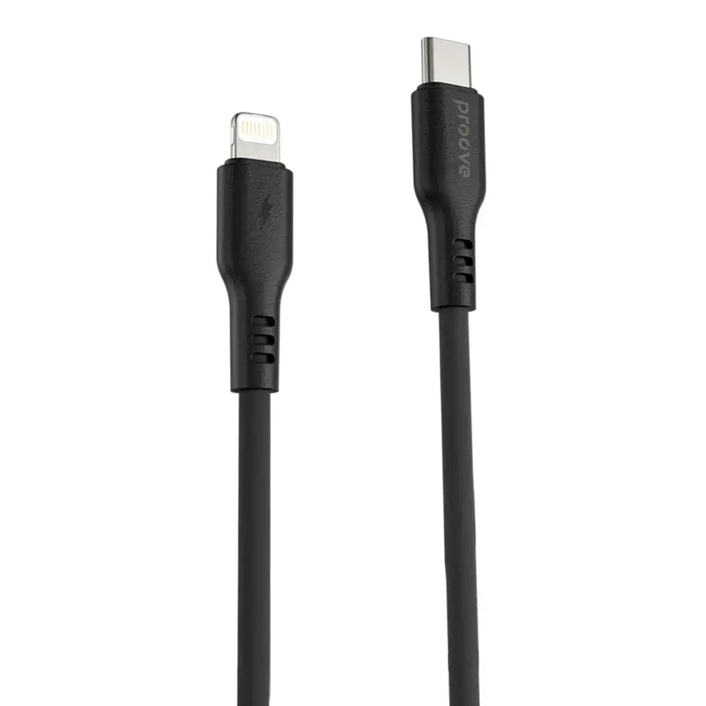 Proove Rebirth data transfer and charging cable | USB-C to Lightning | 60W | 1m | black