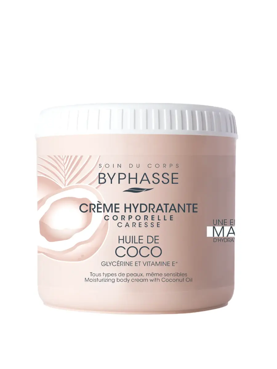Byphasse, Coconut Oil, Moisturizing, Body Cream, 500 ml