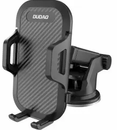 Dudao Gravity Car Mount Dashboard Windshield Phone Bracket Holder black (F2S black)