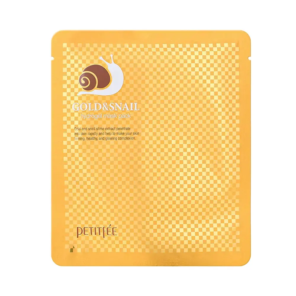 Petitfee Petitfée, Gold AND Snail, Glow Firming, Sheet Mask, For Face, 32 g