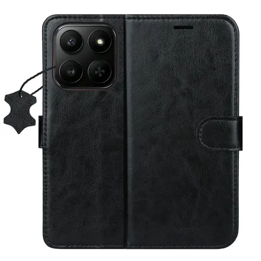 Smart Luxe leather case for Honor X7d 5G black