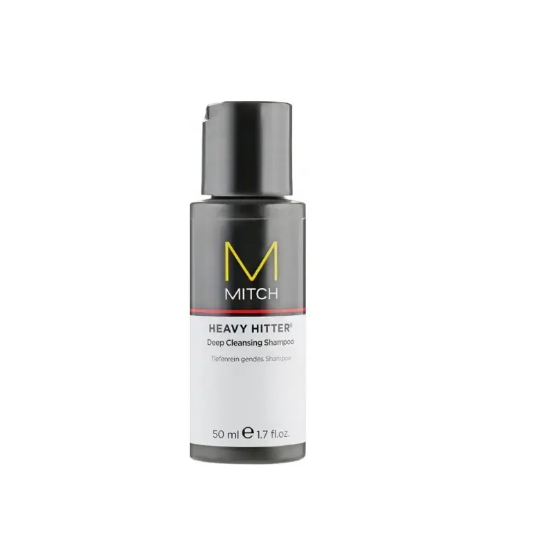 Mitch by Paul Mitchell, Hair Care Heavy Hitter, Paraben-Free, Hair Shampoo, Deep Cleansing, 50 ml