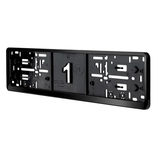 License Plate Frame - BLACK PREMIUM PL AMIO-04779