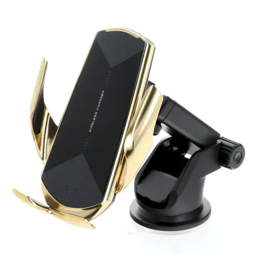 Fusion HS3 Car holder with wireless charging automatic sensor gold