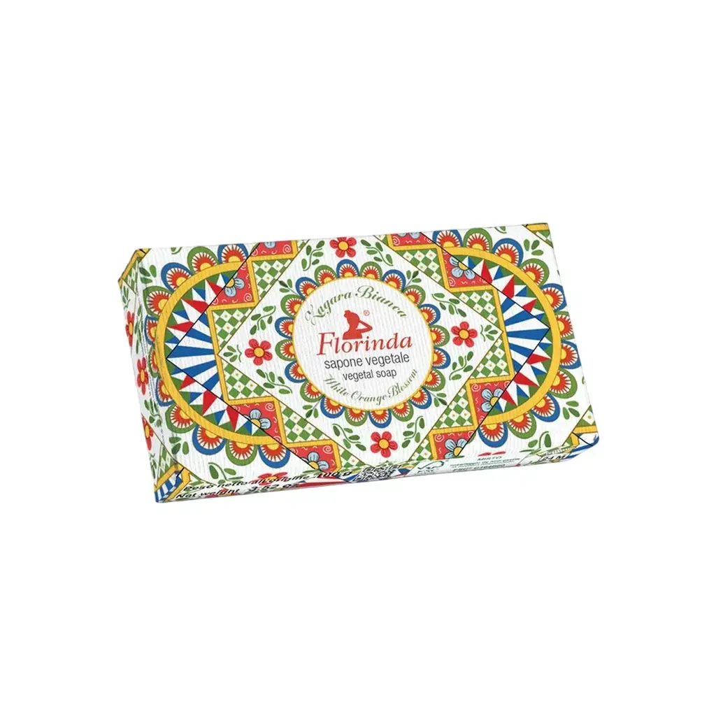 Florinda, White Orange Blossom, Vegan, Hydrating, Scented Soap Bar , Body, 100 g