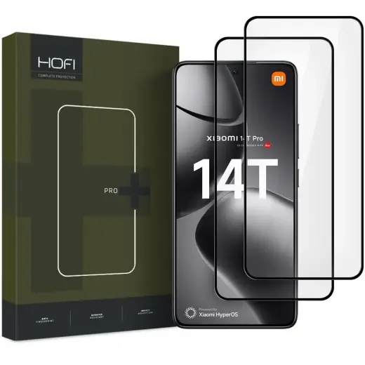 HOFI GLASS PRO+ tempered glass for phone Xiaomi 14T | Xiaomi 14T Pro black 2 pcs