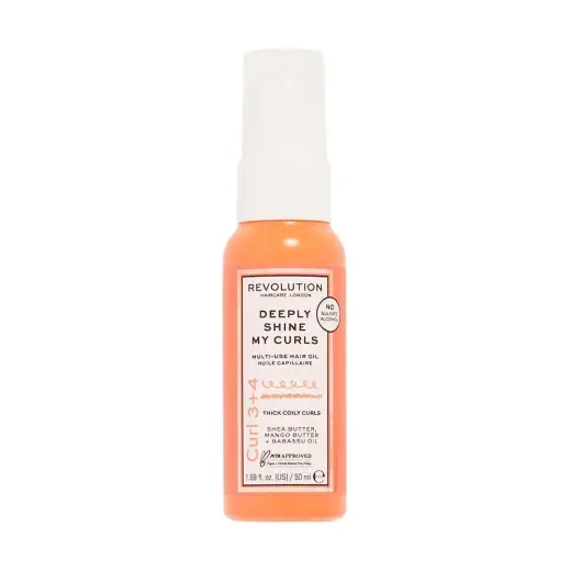 Revolution Haircare 3+4 Deeply Shine My Curls Multipurpose Oil for Curly Hair - 50 Ml