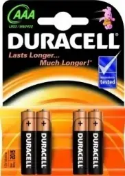 Duracell MN 2400 Basic AAA (LR03) Blistera iepakojumā 4gb.