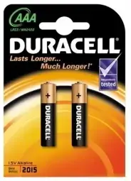Duracell MN 2400 Basic AAA (LR03) Blistera iepakojumā 2gb.