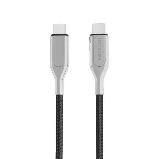 Forever Core Ultra Fast PD cable USB-C - USB-C 1,5 m black 60W