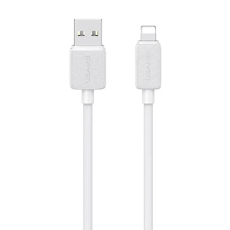 USAMS US-SJ694 datu pārraides un uzlādes vads | USB-A uz Lightning | 12W | 2m | balts