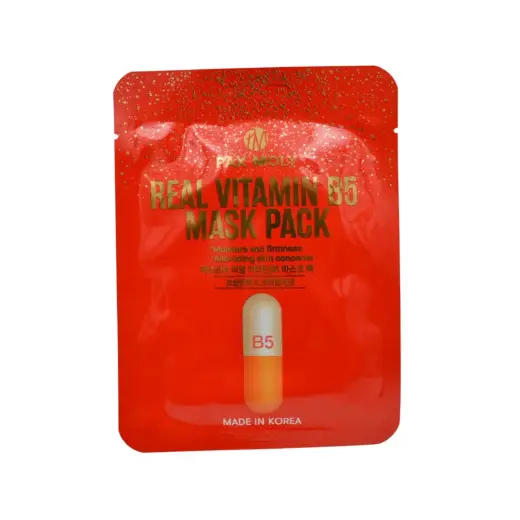 PaxMoly, Real Vitamin B5, Hydrating & Soothing & Repairing, Sheet Mask, Face, Day & Night, 25 ml