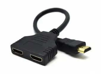 Переходник Gembird HDMI Male - 2 x HDMI Female черный