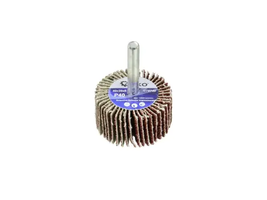 Abrasiivne lamellketas P40 40x20mm 6mm varrega