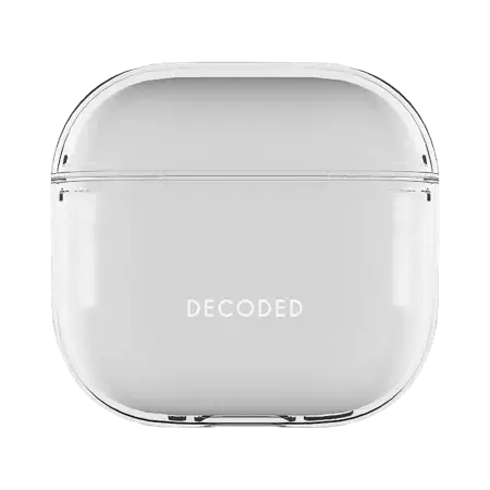 Decoded Silicone Aircase for AirPods 4 - Transparent