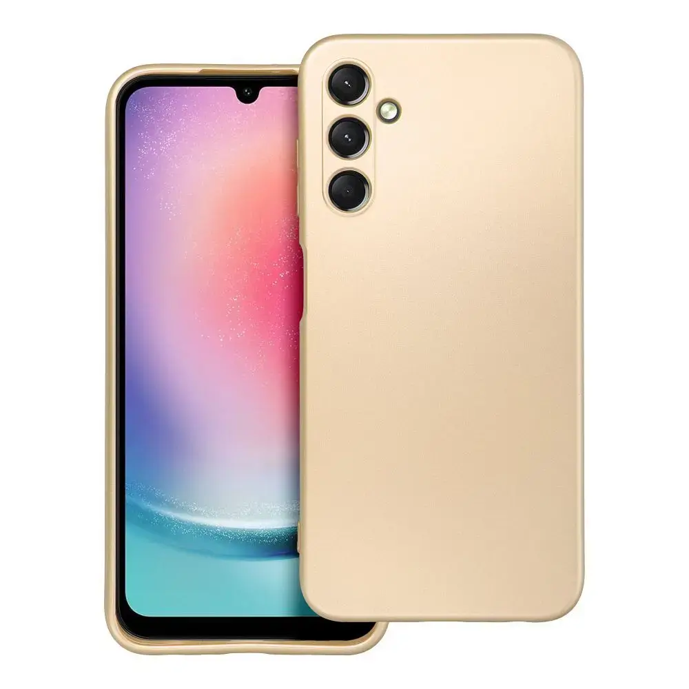 Metallic telefoni ümbris Samsung Galaxy A25 kuldne