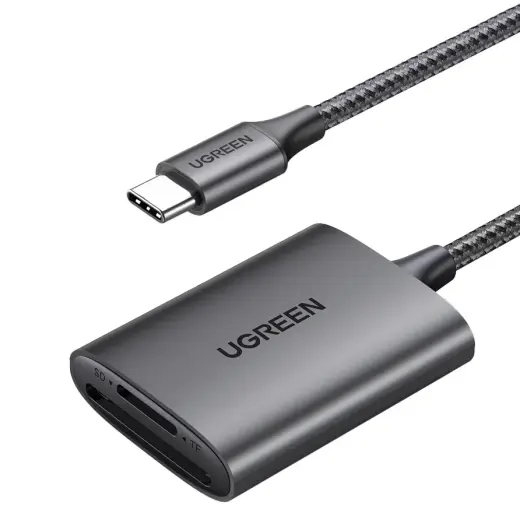Ugreen CM401 USB C 5Gb/s SD/TF Card Reader - Gray