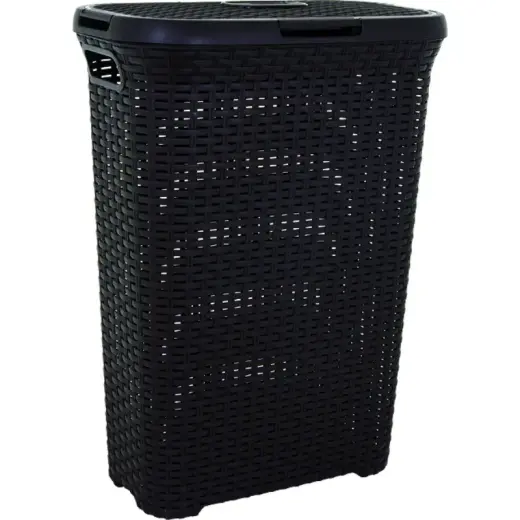Veļas kaste Style 40L 44,8x26,5x61,5cm melna