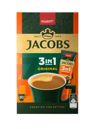 Kafijas dzēriens Jacobs 3in1, 252g (20x12.6g)