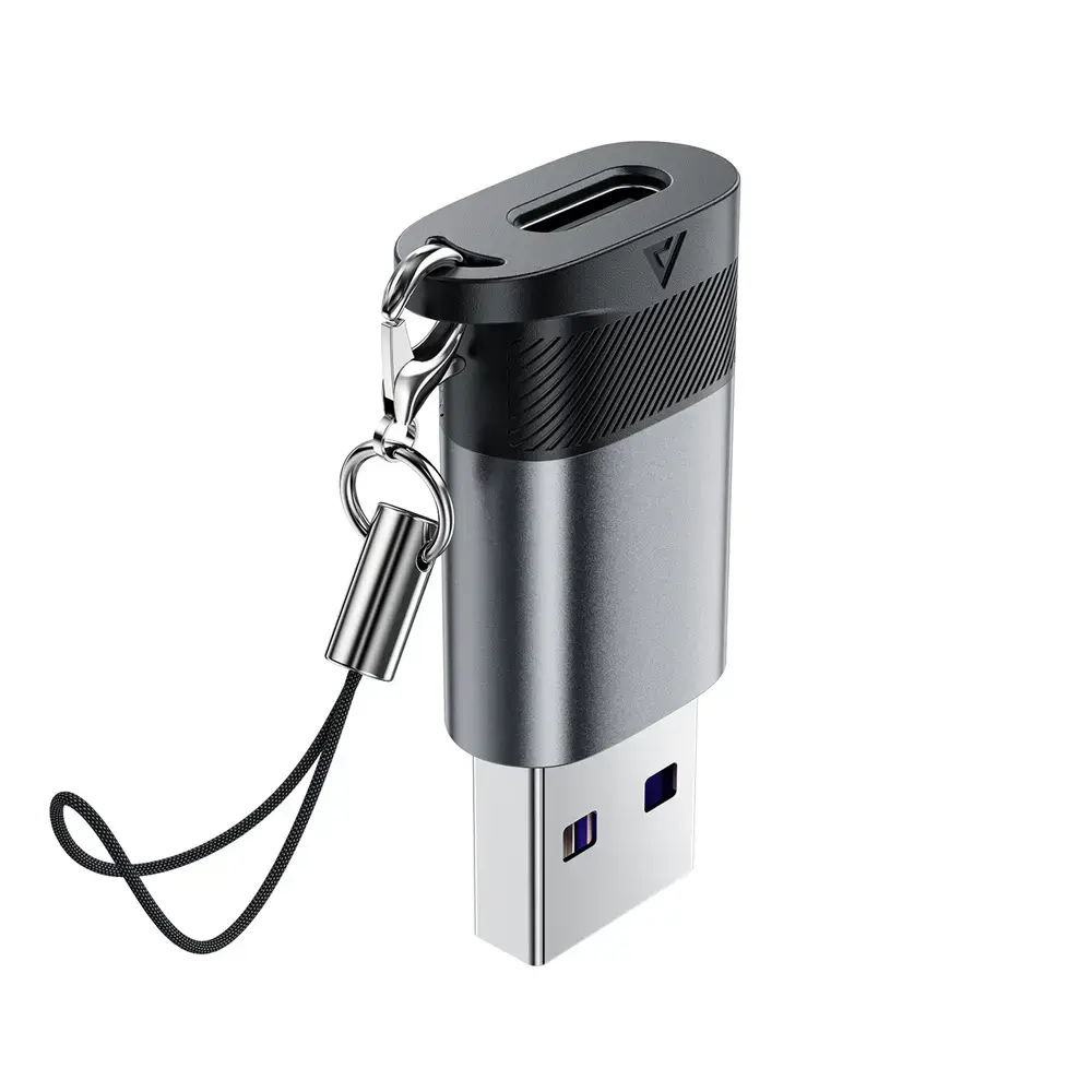 Acefast J8 USB-C - USB-A Adapter - Gray