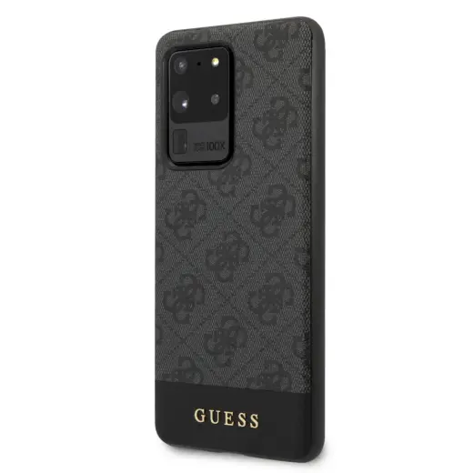 Guess GUHCS69G4GLGR 4G Stripe Cover For Samsung G988 Galaxy S20 Ultra Black