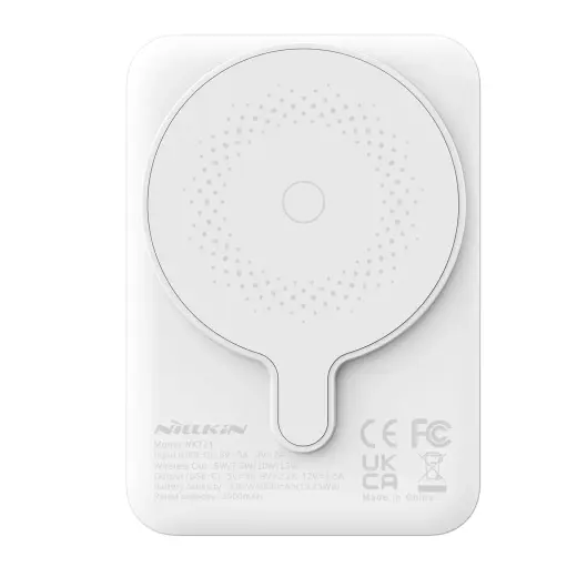 Nillkin NKT21 PowerStone Magnetic Powerbank 5000mAh 15W White (Damaged Package)
