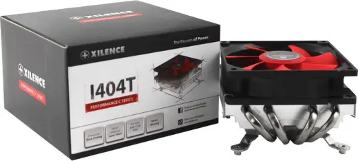 Xilence XC041 computer cooling system Processor Cooler 9.2 cm Black  Red