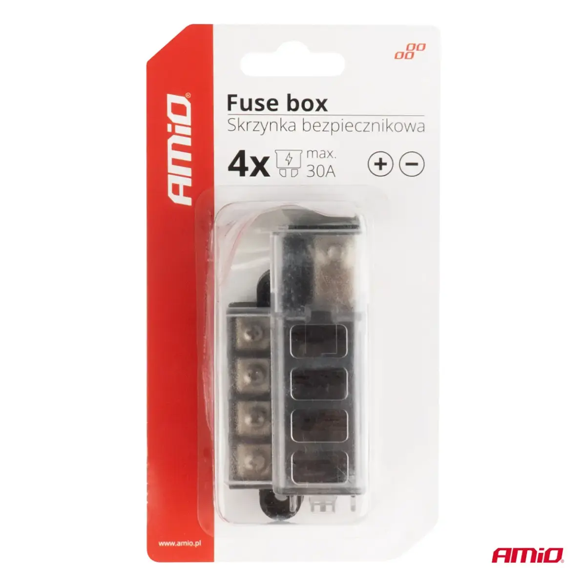 Fuse box 4 sockets AMIO-03835