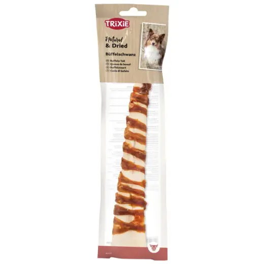 Gardums suņiem - Trixie Buffalo tail, wrapped, 28–30 cm