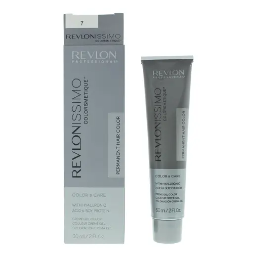Revlon, Revlonissimo Colorsmetique, Permanent Hair Dye, 7 Medium Blonde, 60 ml