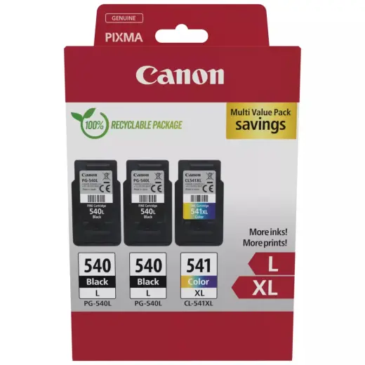 Rašalo kasečių rinkinys Canon PG-540L/CL-541XL 5224B017 BK/C/M/Y