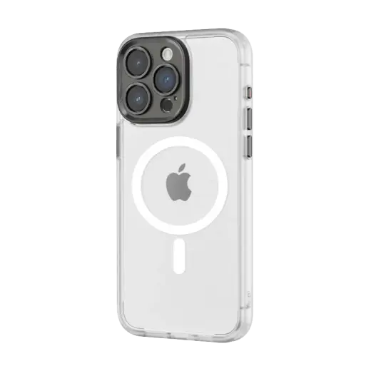 Rock Guard Touch Matte Series Magnetic Case for Iphone 15 white
