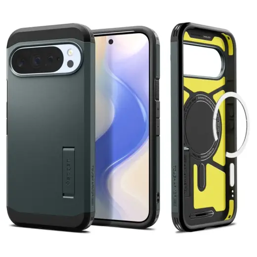 Etui Spigen Tough Armor MAG MagSafe do    Google Pixel 10 Pro XL zielony