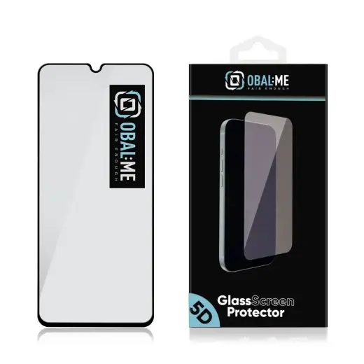 OBAL:ME 5D grūdintas stiklas telefonui Xiaomi Redmi 14C 4G Poco C75, juodas