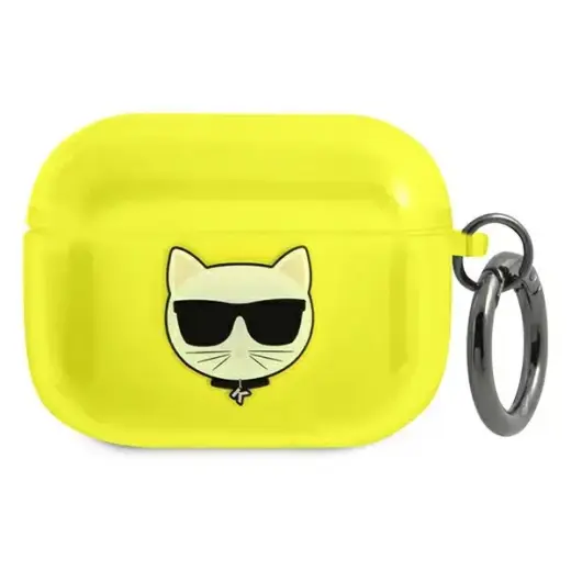 Karl Lagerfeld case for Airpods Pro KLAPUCHFY yellow Choupette