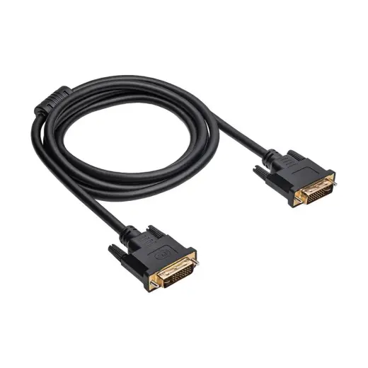 Кабель Akyga AK-AV-02 DVI вер. 24+5 pin 1.8m черный
