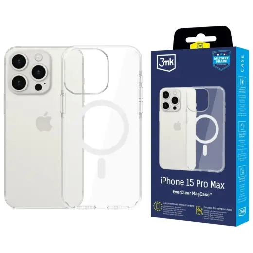3MK EverClear MagCase for Apple iPhone 15 Pro Max