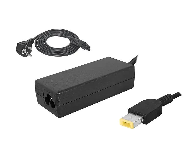 LENOVO 20V 90W 4.5A Square yellow laptop power adapter.