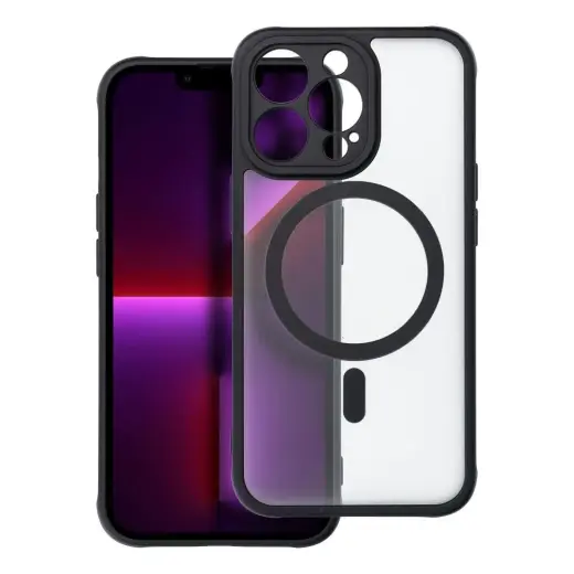 FULL MATTE MAG telefono dėklas su MagSafe palaikymu iPhone 13 Pro juodas