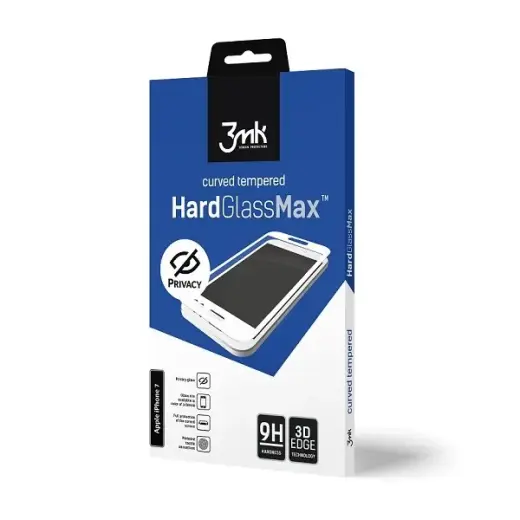 3MK Glass Max Privacy iPhone 6/6S Plus white, FullScreen Glass Privacy