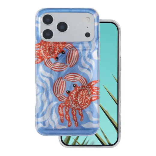 Ultra Trendy Summer phone case for iPhone 17 Pro Max multicolor (crab)
