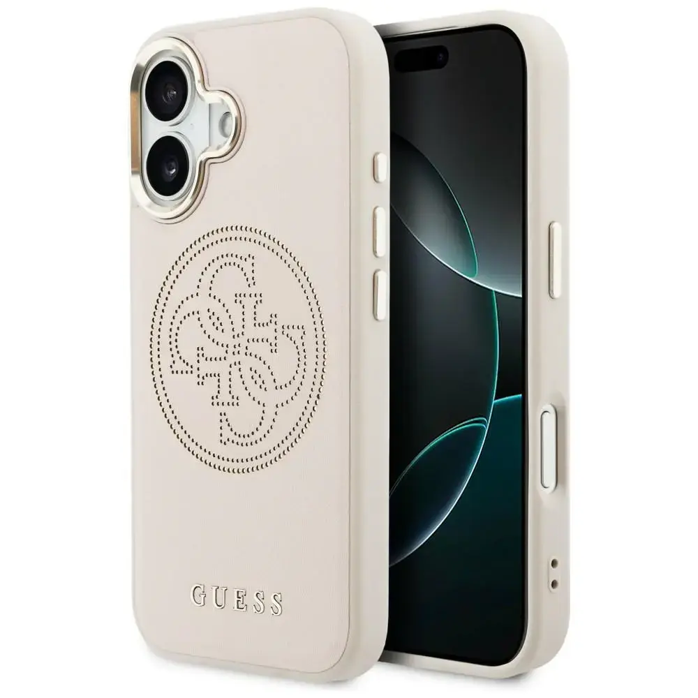 Guess perforēts 4G telefona maciņš ar MagSafe atbalstu iPhone 17, rozā