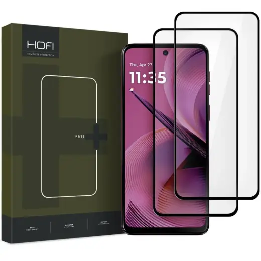 HOFI GLASS PRO+ 2-PACK TEMPERED GLASS MOTOROLA MOTO G55 5G BLACK