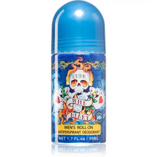 Cuba Wild Heart Roll-on Deodorant  for Men 50 Ml