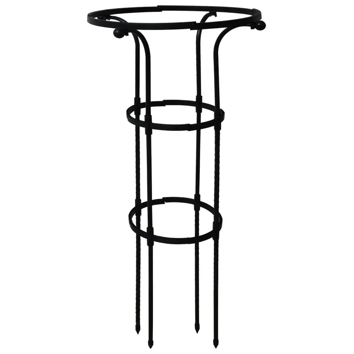 BESK Support for houseplants D25/D40cm H95cm, black